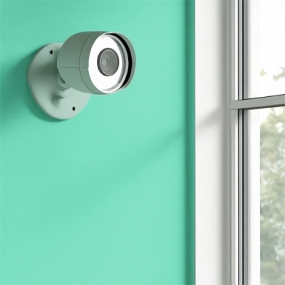 Kalamazoo vivint camera facing a window